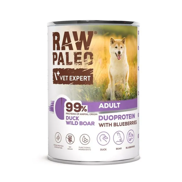 Mokré jedlo VETEXPERT Duoprotein Duck & Boar Adult 400 g