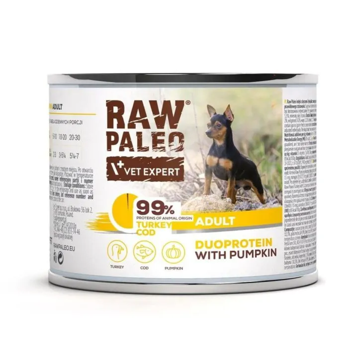 Mokré jedlo VETEXPERT RAW PALEO Páv