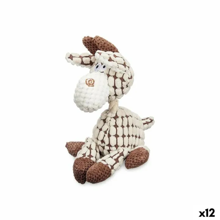 Plyšák pre psov Mascow 239 Biela Gaštanová 13 x 27 x 17 cm (12 kusov)