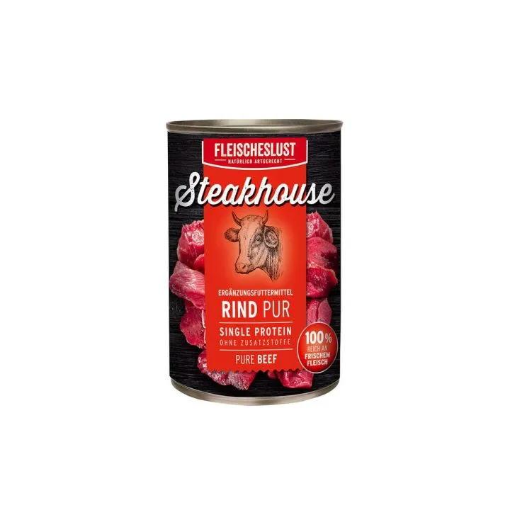 Mokré jedlo Fleischeslust Pure 400 gr Teľacie mäso