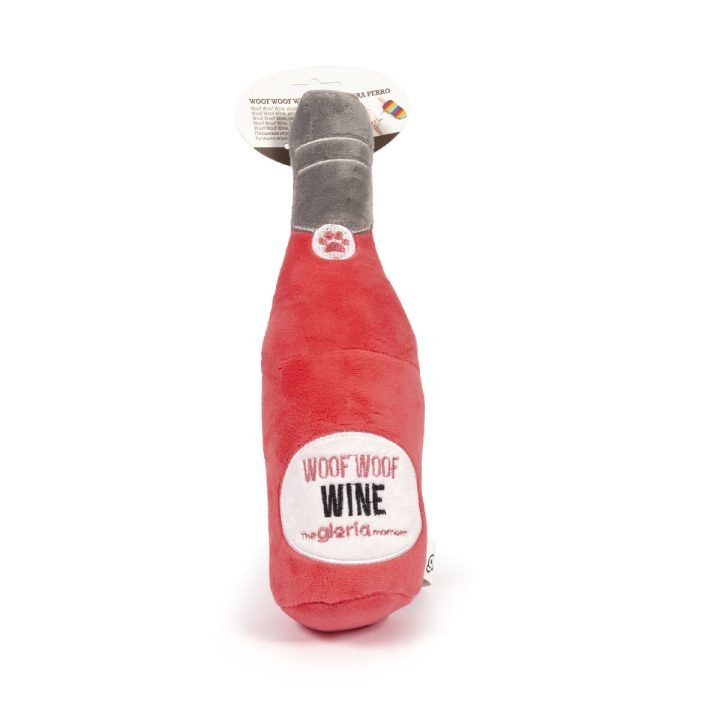 Plyšák pre psov Gloria Woof Woof Wine Ružová Polyester Polypropylén
