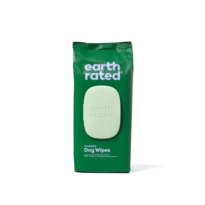 Vlhčené utierky pre domáce zvieratá Earth Rated Levanduľa (60 Kusy)