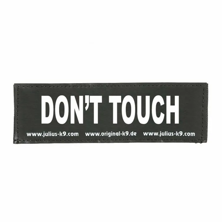 Štítky na postroj Julius K9 DON'T TOUCH