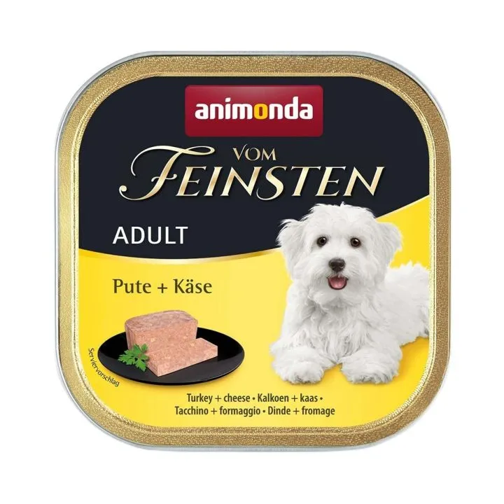 Mokré jedlo Animonda Vom Feinsten Turkey with cheese Páv 150 g