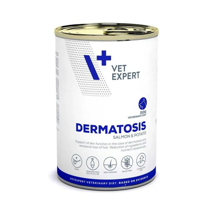 Mokré jedlo VETEXPERT Dermatosis 400 g