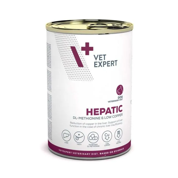 Mokré jedlo VETEXPERT Hepatic Dog Mäso 400 g