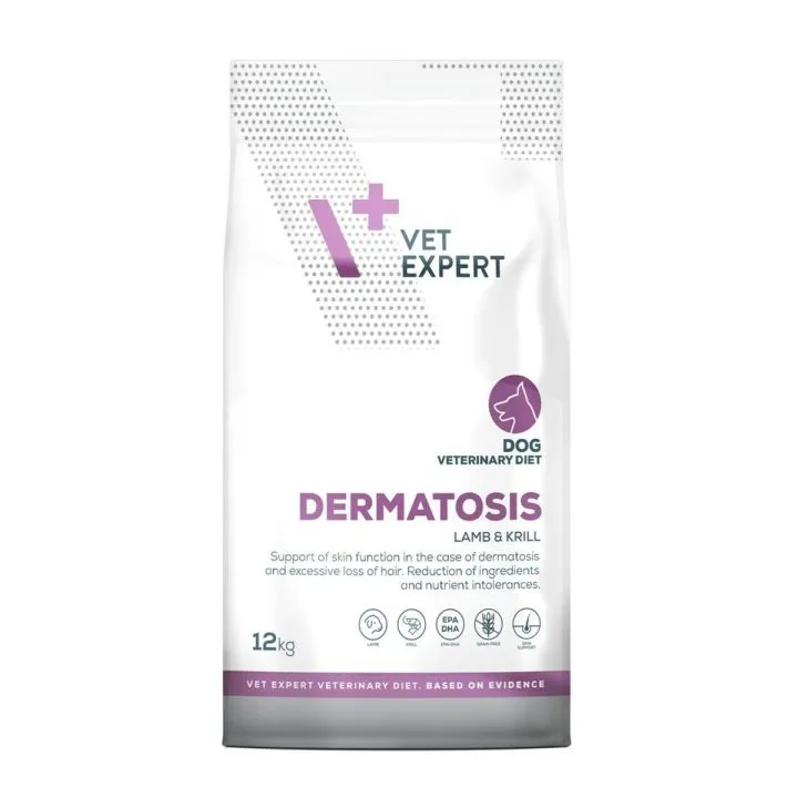 Krmivo VETEXPERT Dermatosis Dog Lamb Krill Baránok