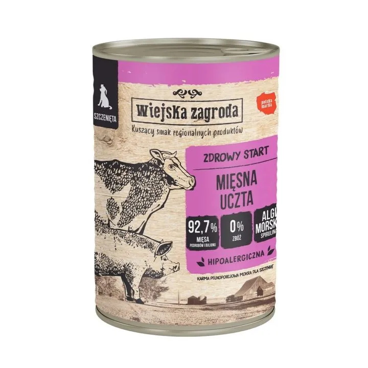 Mokré jedlo WIEJSKA ZAGRODA Hovädzie mäso 400 g