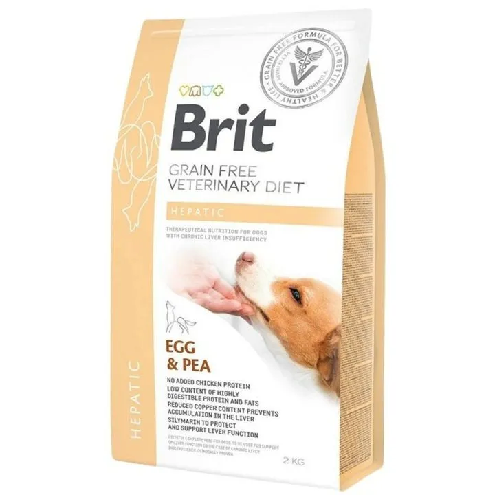 Krmivo Brit Grain Free Veterinary Diet Hepatic Egg&Pea 2 Kg