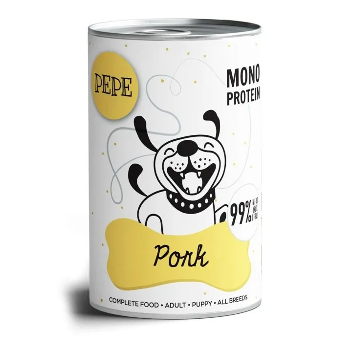 Mokré jedlo Paka Zwierzaka Pepe Pork Prasa 400 g