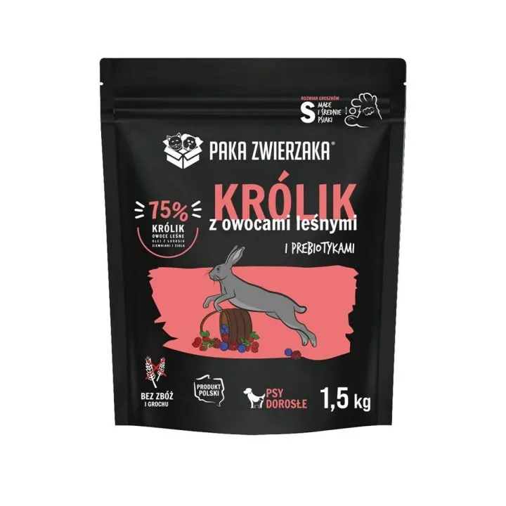 Krmivo Paka Zwierzaka Rabbit with forest fruits Králik