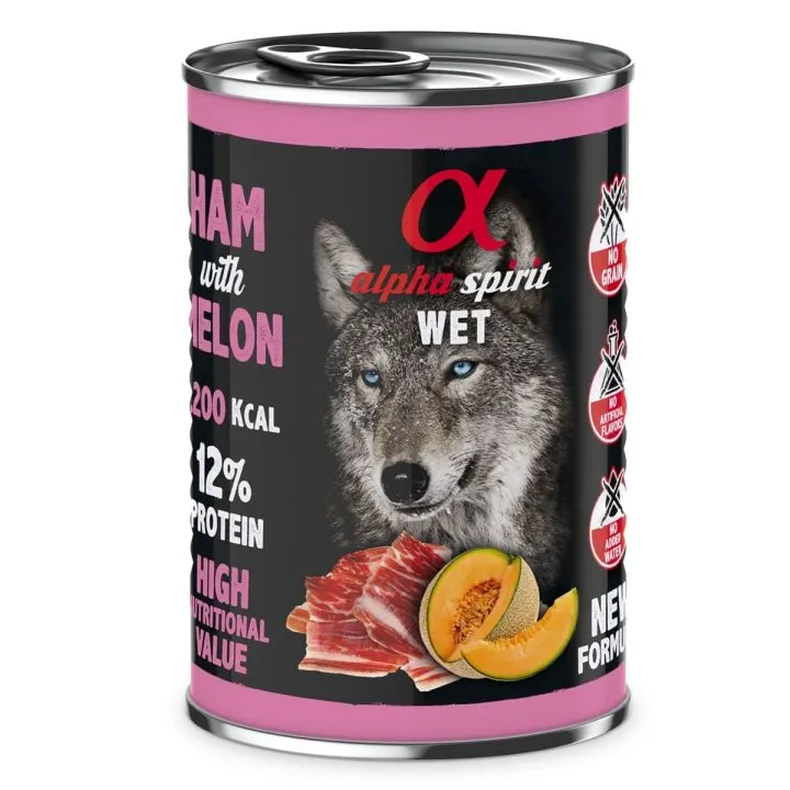 Mokré jedlo Alpha Spirit ALPHA SPIRIT WET Jamón con melón Prasa 400 g