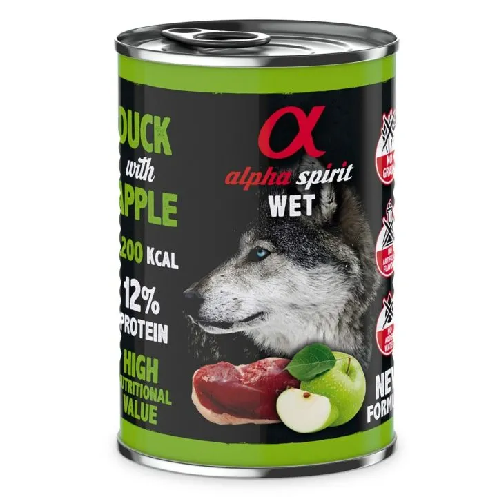 Mokré jedlo Alpha Spirit ALPHA SPIRIT WET Kačica 400 g