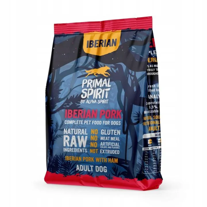 Krmivo Primal Spirit PRIMAL SPIRIT Iberian 70% Jamón de Cerdo Prasa Dospelý