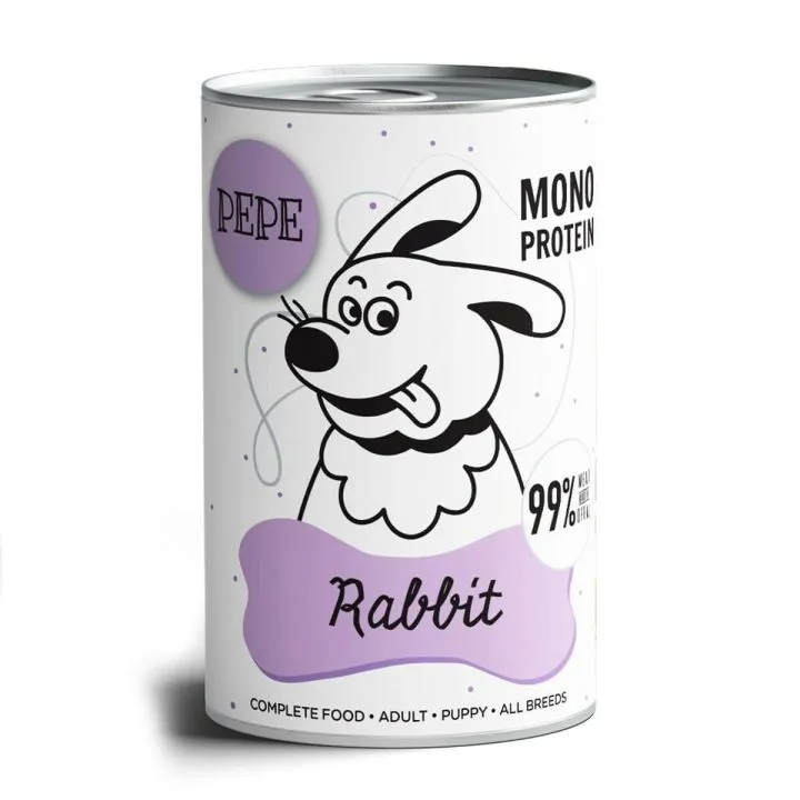 Mokré jedlo Paka Zwierzaka Pepe Rabbit Králik 400 g