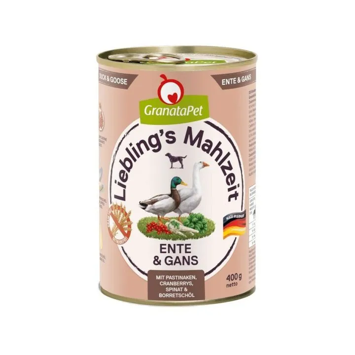 Mokré jedlo GranataPet Kačica 800 g