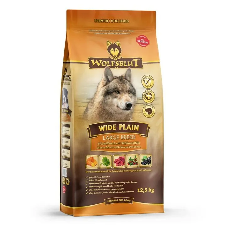 Krmivo Wolfsblut Dospelý Mäso Sladký zemiak (batat) Kôň