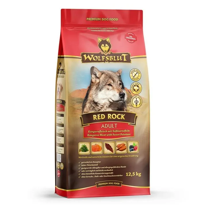Krmivo Wolfsblut Dospelý Klokan Sladký zemiak (batat) 12,5 Kg