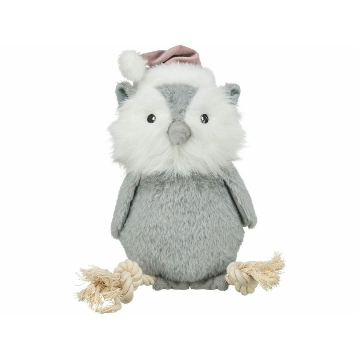 Plyšák pre psov Trixie Sivá Polyester Bavlna Sova 31 cm