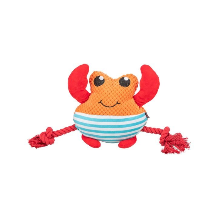 Plyšák pre psov Trixie Oranžová Krab 28 cm Polyester Plyš Textil