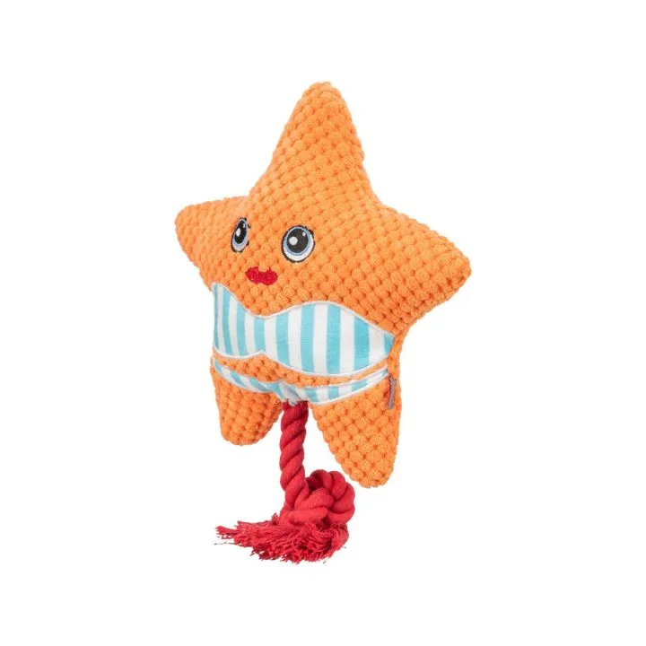 Plyšák pre psov Trixie Oranžová Hviezdica 22 cm Polyester