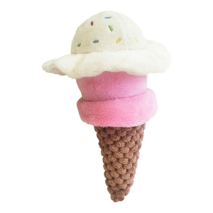 Plyšák pre psov Gloria Gloicecream Viacfarebná Polyester Polypropylén Zmrzlina 9 x 9 x 17 cm