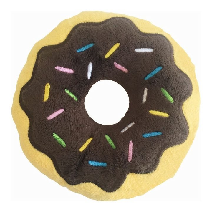 Plyšák pre psov Gloria 3 x 5 x 14 cm Čokoláda Donut Gaštanová
