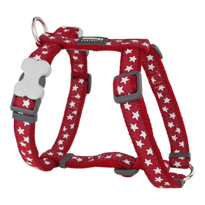 Postroj pre psa Red Dingo Červená Hviezda Biela 37-61 cm