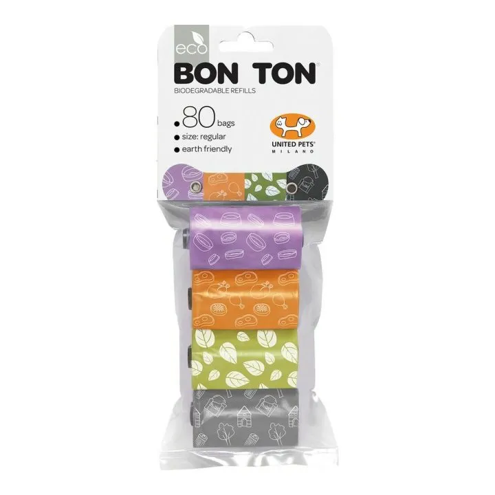 Hygienické vrecká United Pets Bon Ton Regular pes Rozmanité farby (4 x 20 uds)