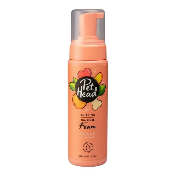 Čistiaca pena Pet Head Quick Fix Broskyňa 200 ml pes
