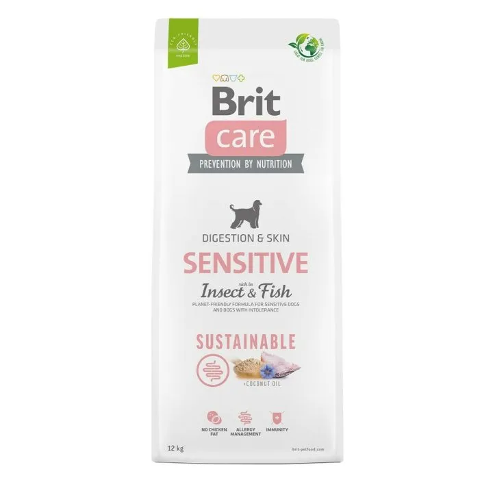 Krmivo Brit Sustainable Sensitive Insect & Fish 12 kg