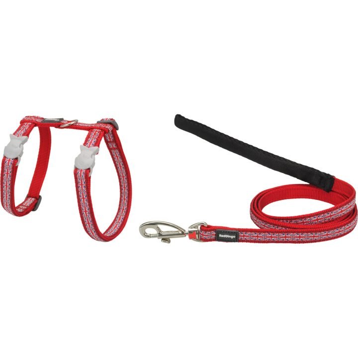 Postroj pre psa Red Dingo Union Jack