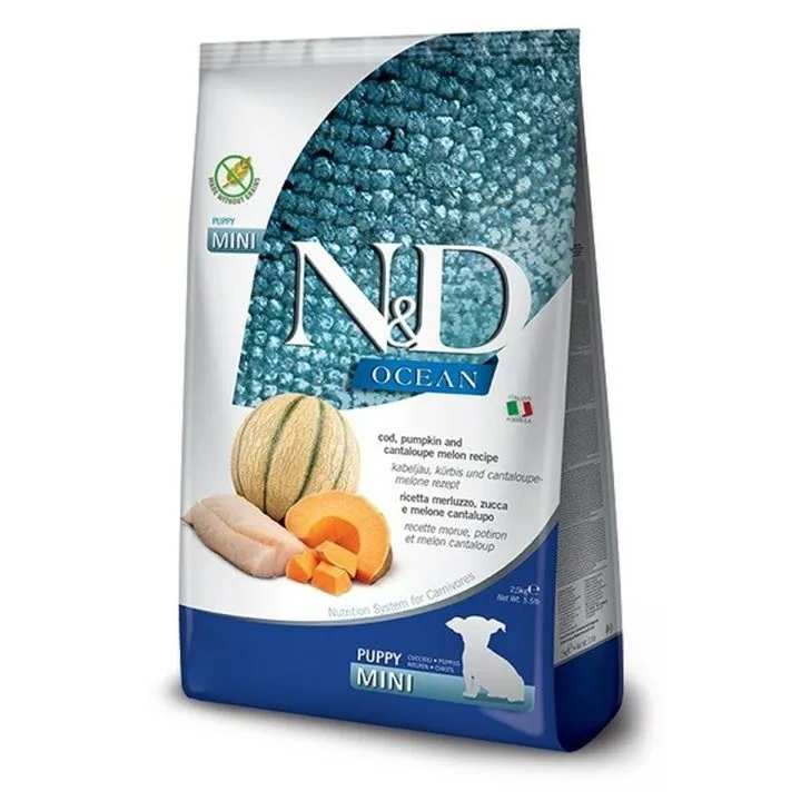 Krmivo Farmina N&D Mini Melón Ryby Tekvica Treska 2,5 kg