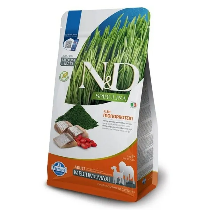 Krmivo Farmina N&D Spirulina Dospelý 2 Kg