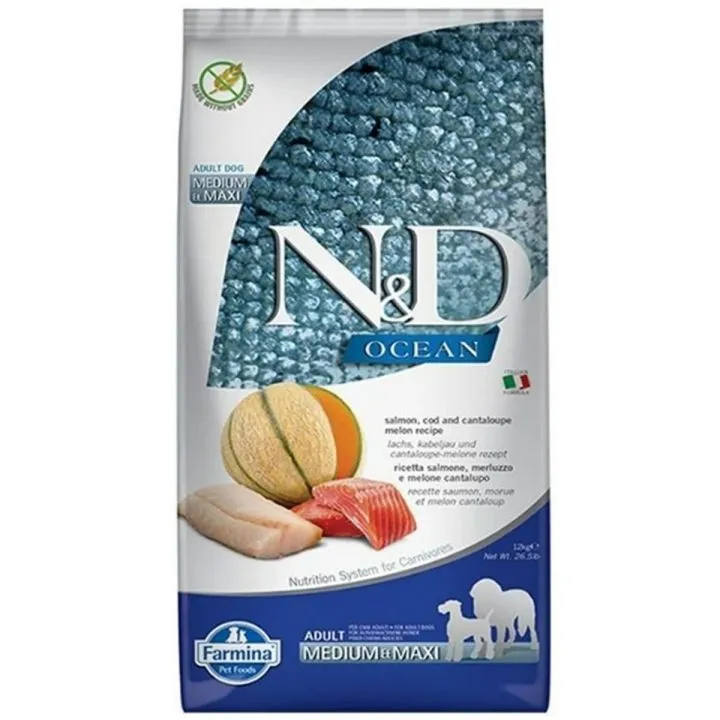 Krmivo Farmina N&D Dospelý Melón Ryby Treska