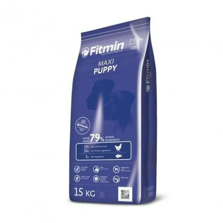 Krmivo Fitmin Maxi Puppy Šteňa/junior Kurča Vtáky 20-40 Kg 15 kg