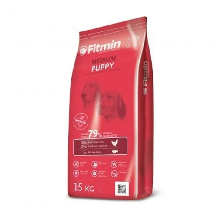 Krmivo Fitmin Medium Puppy Šteňa/junior Kurča Vtáky 15 kg