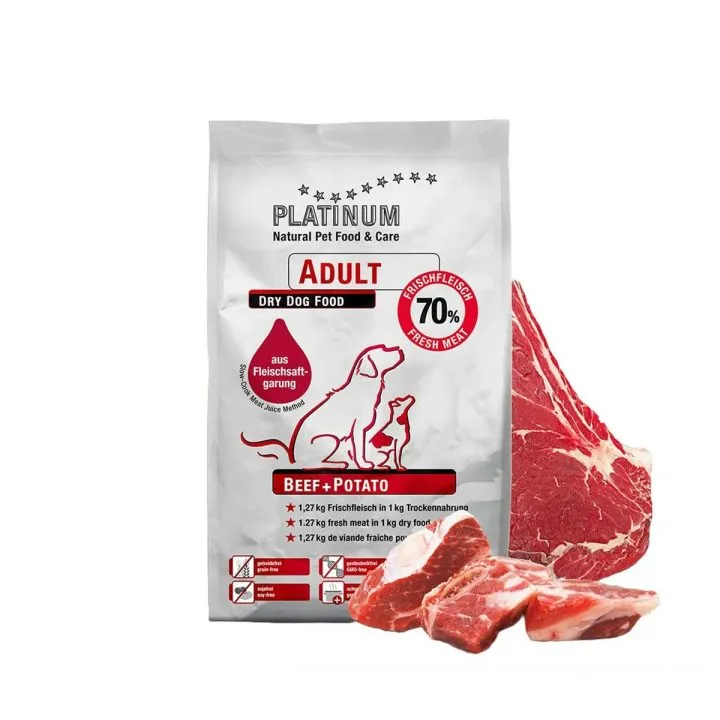 Krmivo Platinum Adult Beef Potato Dospelý Teľacie mäso