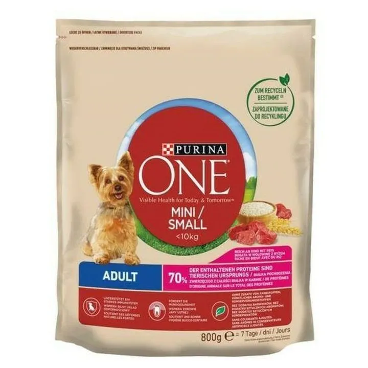 Krmivo Purina One Mini Dospelý Teľacie mäso 800 g