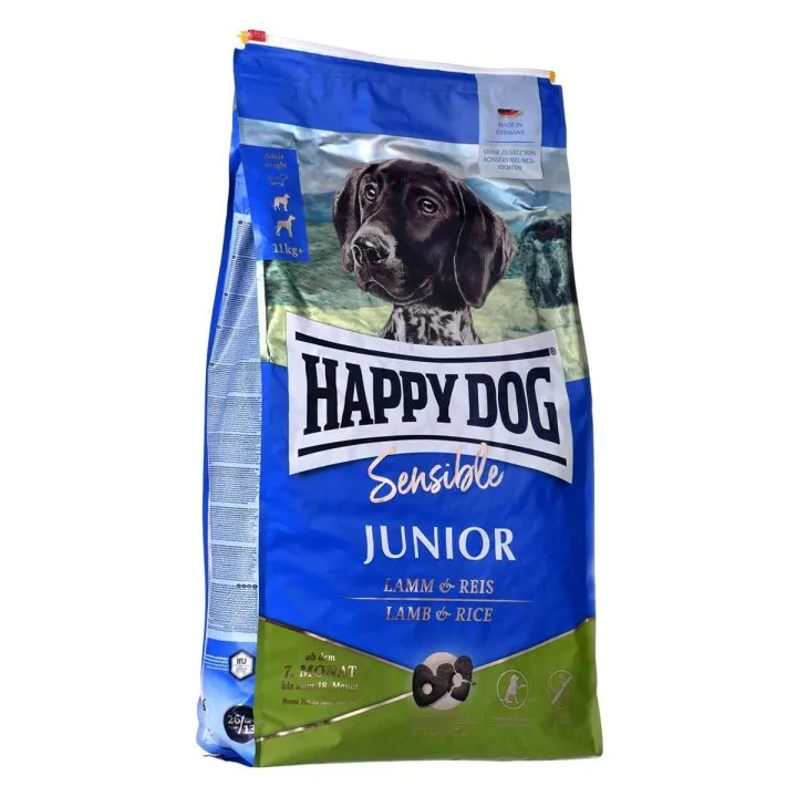 Krmivo Happy Dog Sensible Junior Šteňa/junior Baránok 10 kg