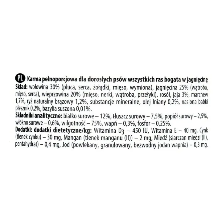 Mokré jedlo Dolina Noteci Premium Baránok