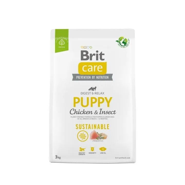 Krmivo Brit Sustainable Puppy Šteňa/junior Kurča 3 Kg