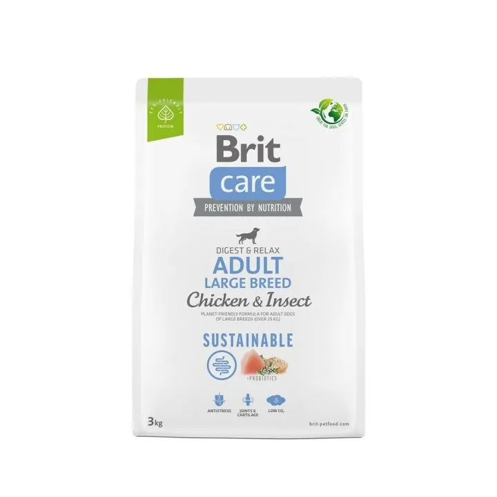 Krmivo Brit Care Dog Sustainable Adult Large Kurča 20-40 Kg 3 Kg