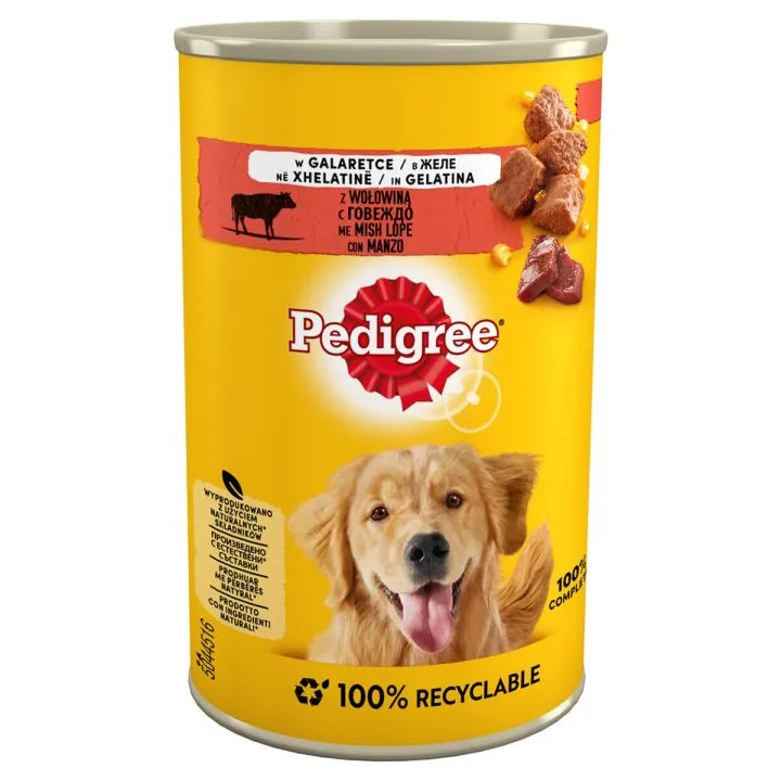 Mokré jedlo Pedigree Teľacie mäso