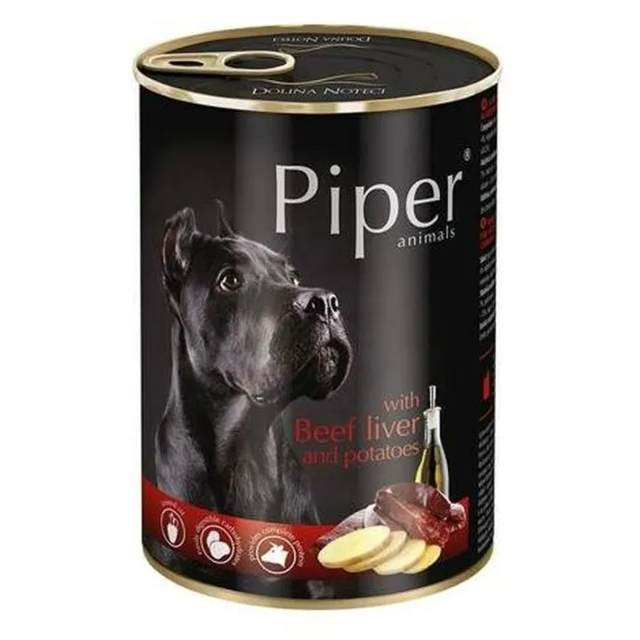 Mokré jedlo Dolina Noteci Piper Animals Teľacie mäso Zemiaky 400 g