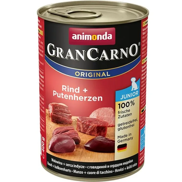Mokré jedlo Animonda GranCarno Original Páv Teľacie mäso