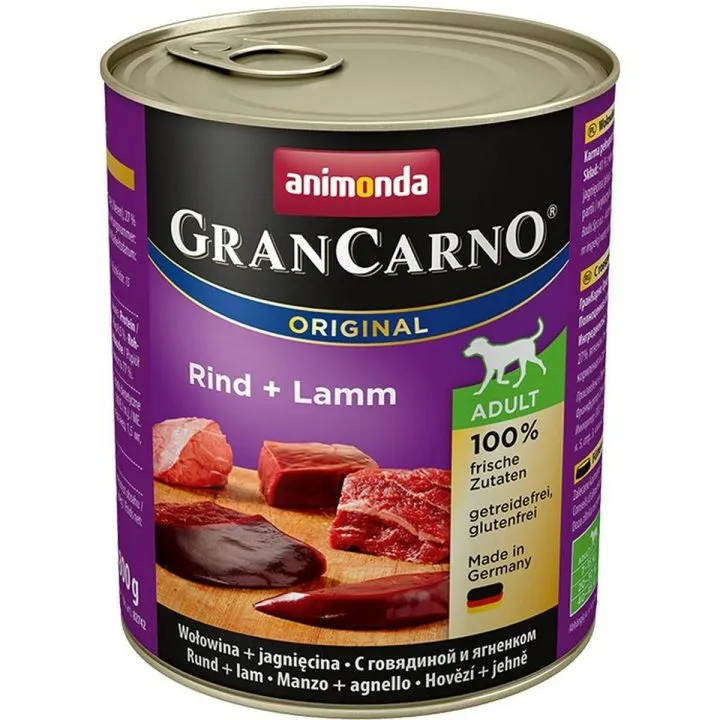 Mokré jedlo Animonda GranCarno Original Teľacie mäso Baránok