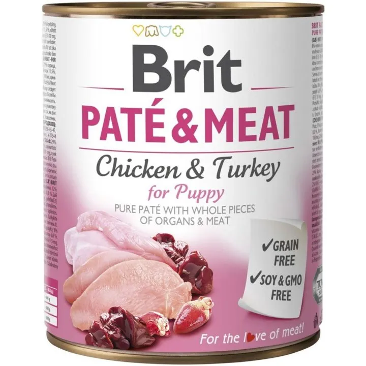 Mokré jedlo Brit Kurča Páv