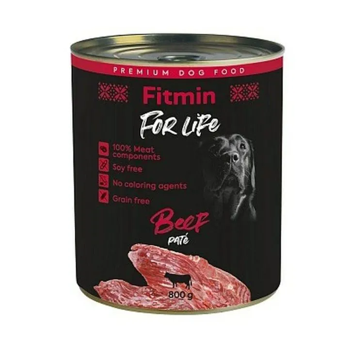 Mokré jedlo Fitmin for life Teľacie mäso 800 g
