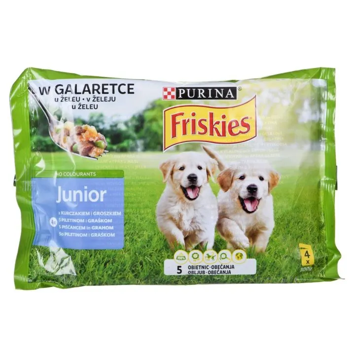 Mokré jedlo Purina                                 Kurča Zelený hrášok 4 x 100 g